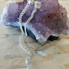 Swarovski crystal + teardrop, chain dangle statement earrings