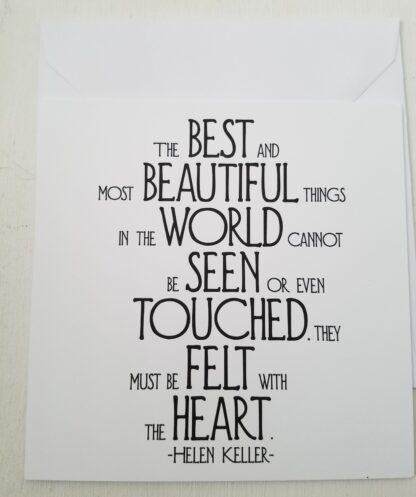 Quotable Cards ~ the best and most beautiful things