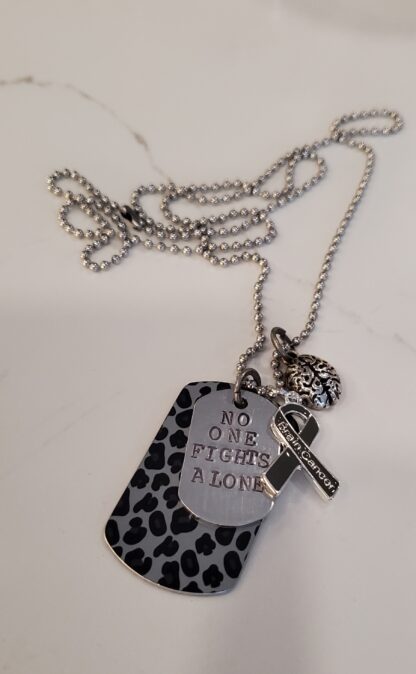 Brain Cancer Awareness Ballchain Necklace - Image 3