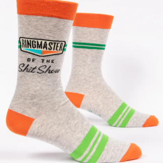 Ringmaster Of The Shit Show M-Crew Socks