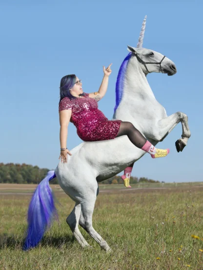 Always Be Yourself Unless You Can Be A Unicorn W-Crew Socks - Image 3