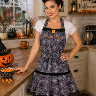 Swanke Diva®Apron | Sparkly Spider Webs