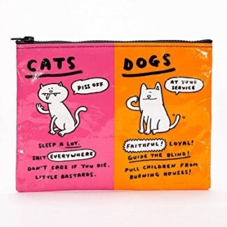 Blue Q Dog/Cat Zipper Pouch