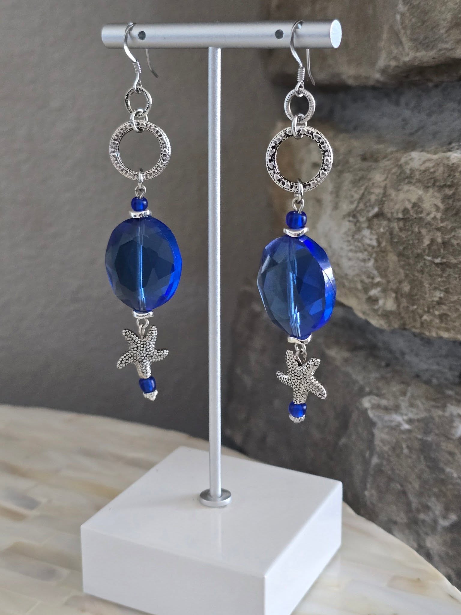 🌊 Midnight Tide Starfish Earrings | CLC Jewelry
