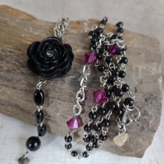 🖤 Midnight Bloom Necklace | CLC Jewelry