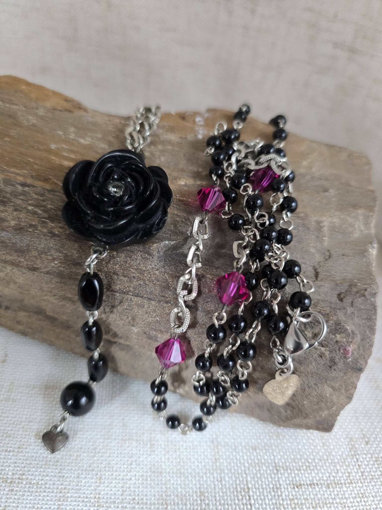🖤 Midnight Bloom Necklace | CLC Jewelry