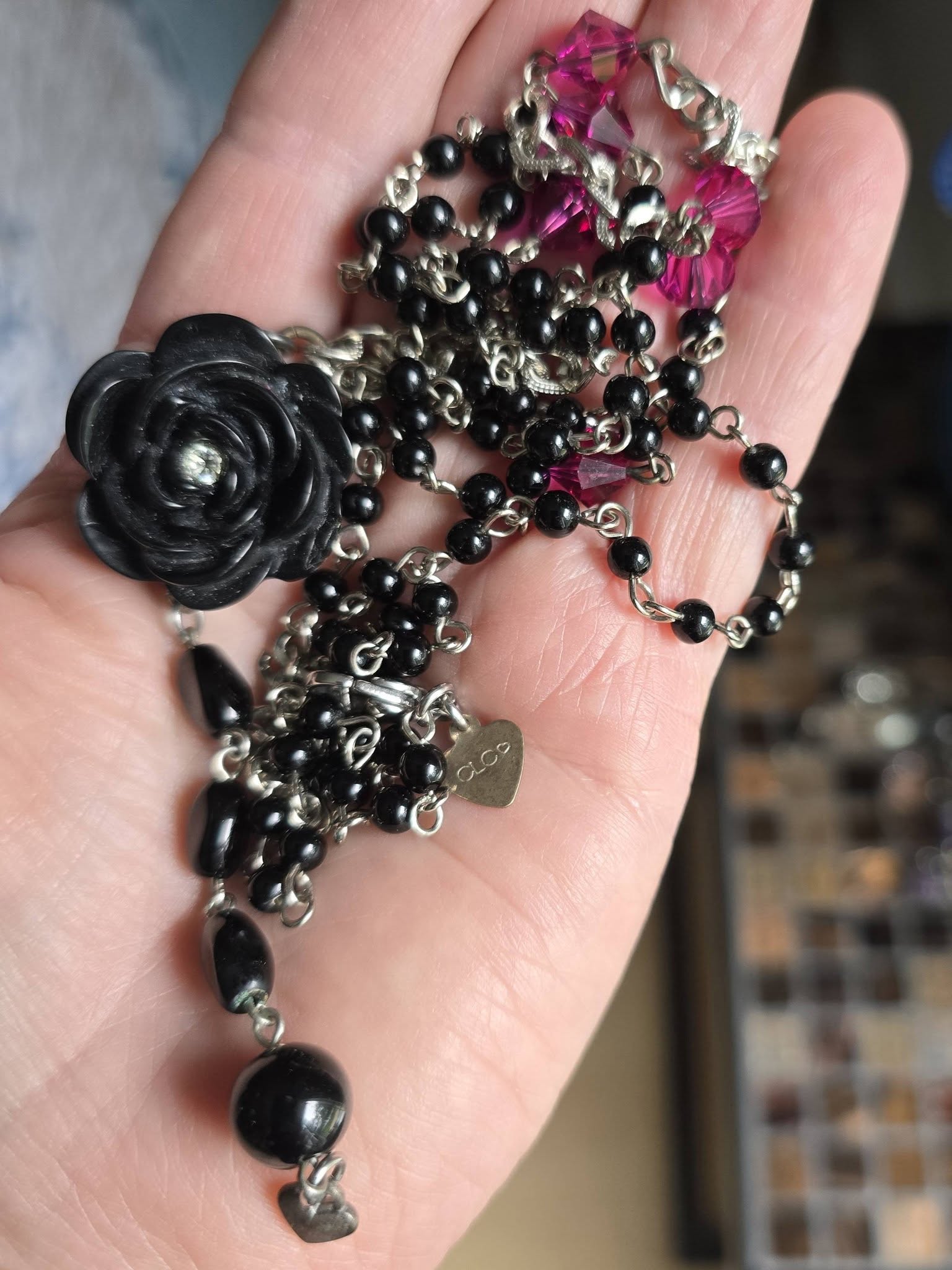 🖤 Midnight Bloom Necklace | CLC Jewelry - Image 4